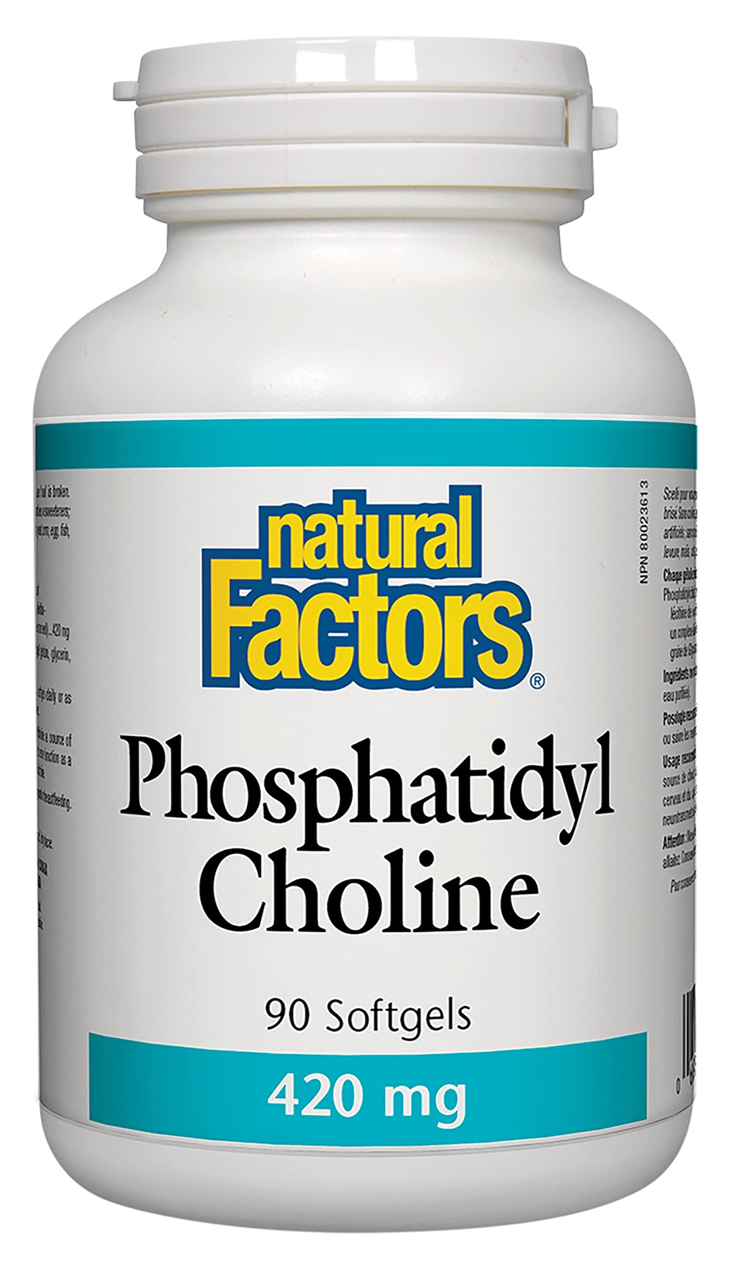 Foto 1 | Suplemento De Fosfatidilcolina De Natural Factors, 420 Mg, 90 Cápsulas Blandas - Venta Internacional.