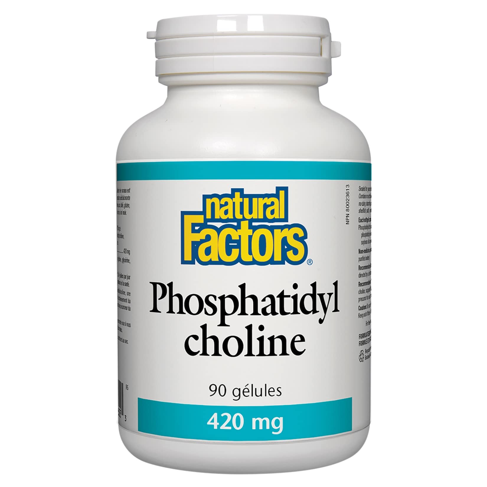 Foto 4 pulgar | Suplemento De Fosfatidilcolina De Natural Factors, 420 Mg, 90 Cápsulas Blandas - Venta Internacional.