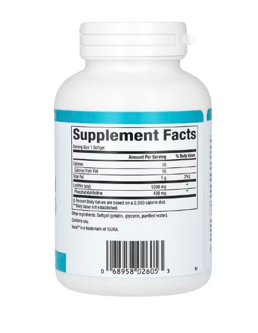 Foto 5 pulgar | Suplemento De Fosfatidilcolina De Natural Factors, 420 Mg, 90 Cápsulas Blandas - Venta Internacional.