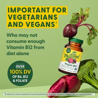 Foto 5 | Suplemento De Vitamina B12 Vegana De Megafood Con B6 Y Ácido Fólico - Venta Internacional.