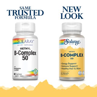 Foto 2 | Suplemento Solaray Methyl B Complex 50 Mg 60 Cápsulas Vegetales - Venta Internacional.