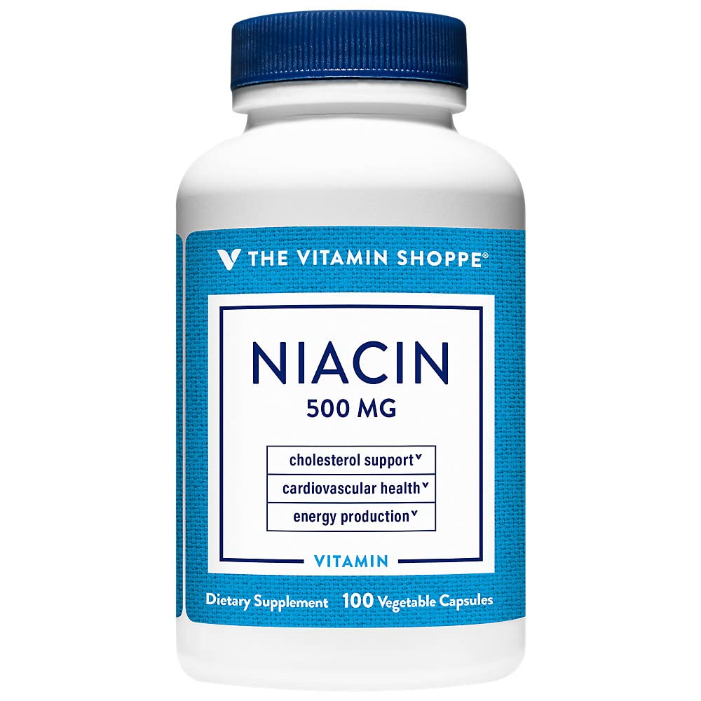 Complementa The Vitamin Shoppe Con 500 Mg De Niacina Y Colesterol - Venta Internacional.