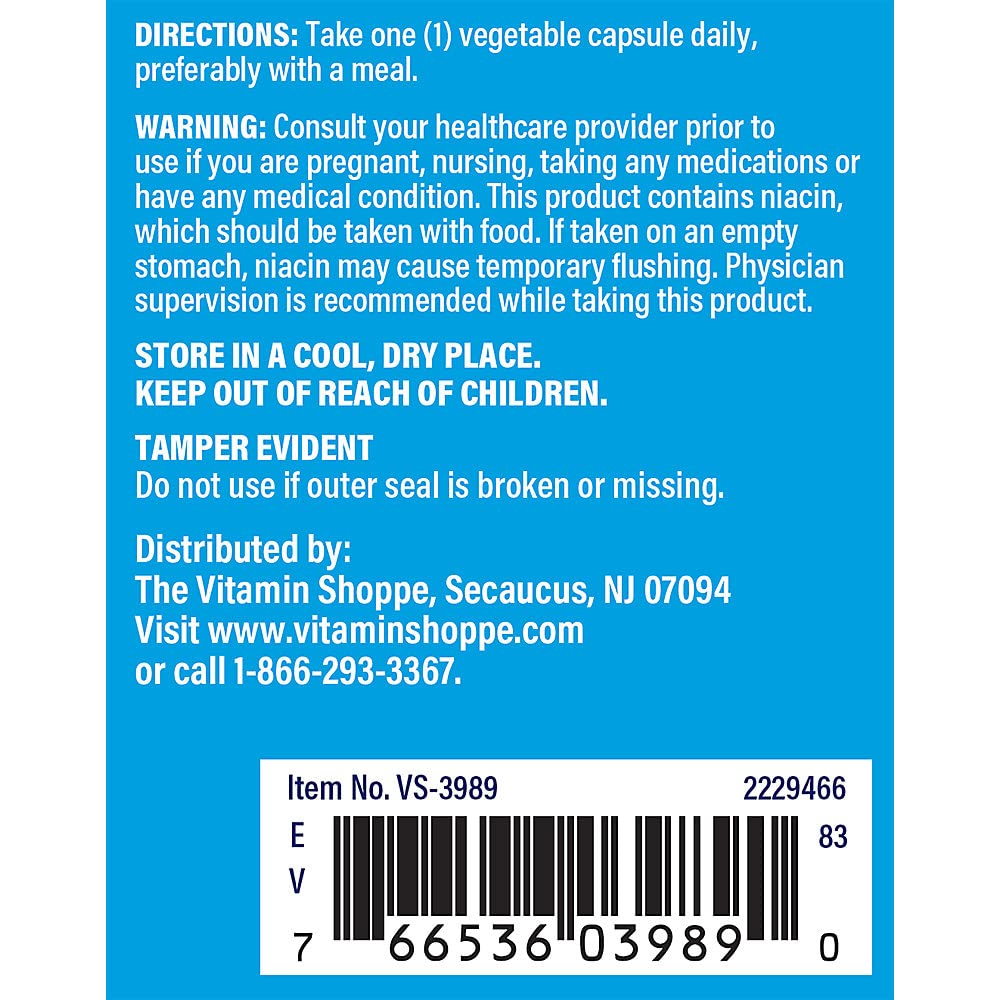 Foto 4 | Complementa The Vitamin Shoppe Con 500 Mg De Niacina Y Colesterol - Venta Internacional.