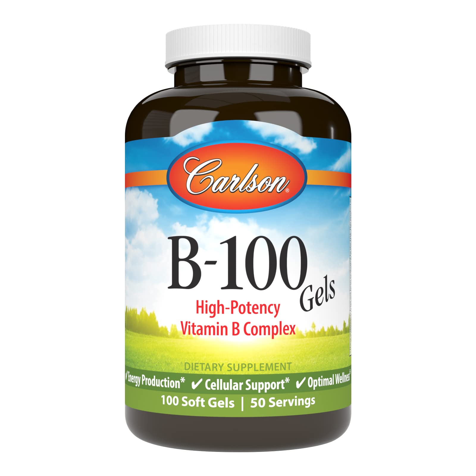 Foto 2 pulgar | Suplemento Carlson B-100 Gels, Complejo De Vitamina B De Alta Potencia - Venta Internacional.