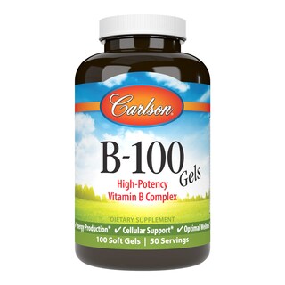 Foto 1 | Suplemento Carlson B-100 Gels, Complejo De Vitamina B De Alta Potencia - Venta Internacional.
