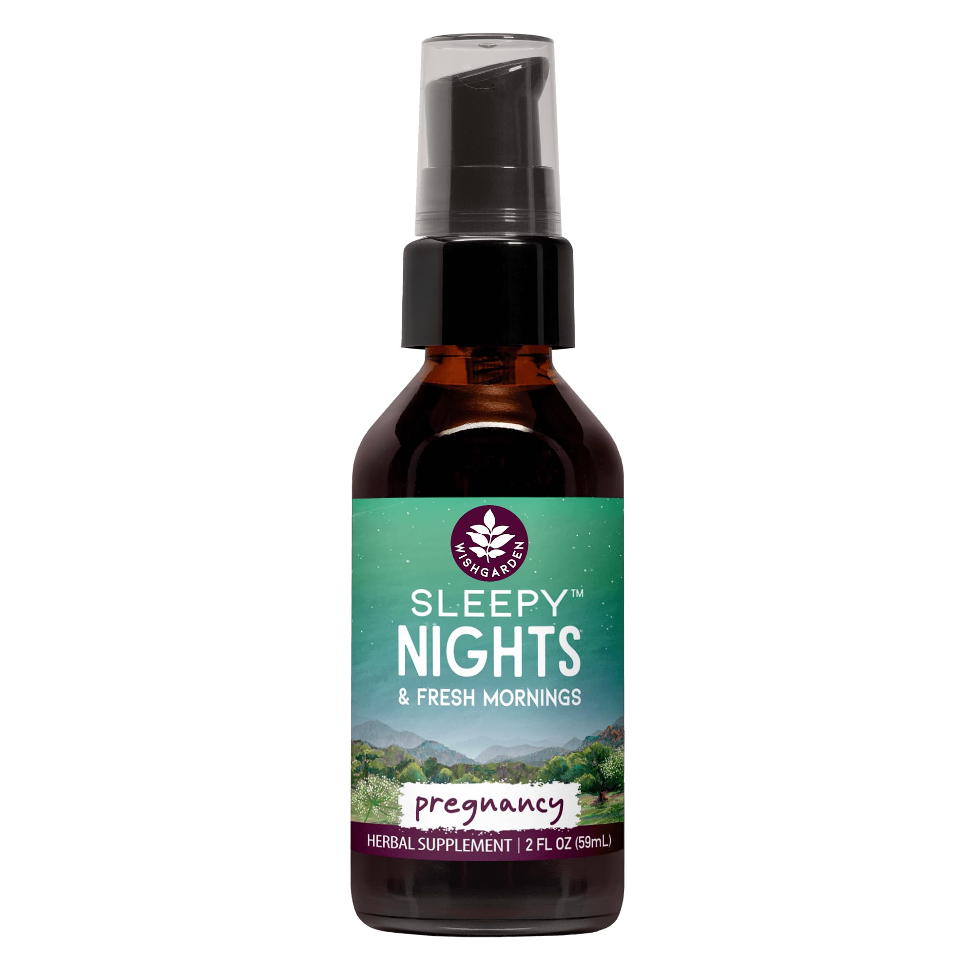 Sleep Aid Wishgarden Herbs Sleepy Nights Para El Embarazo, 60 Ml - Venta Internacional.