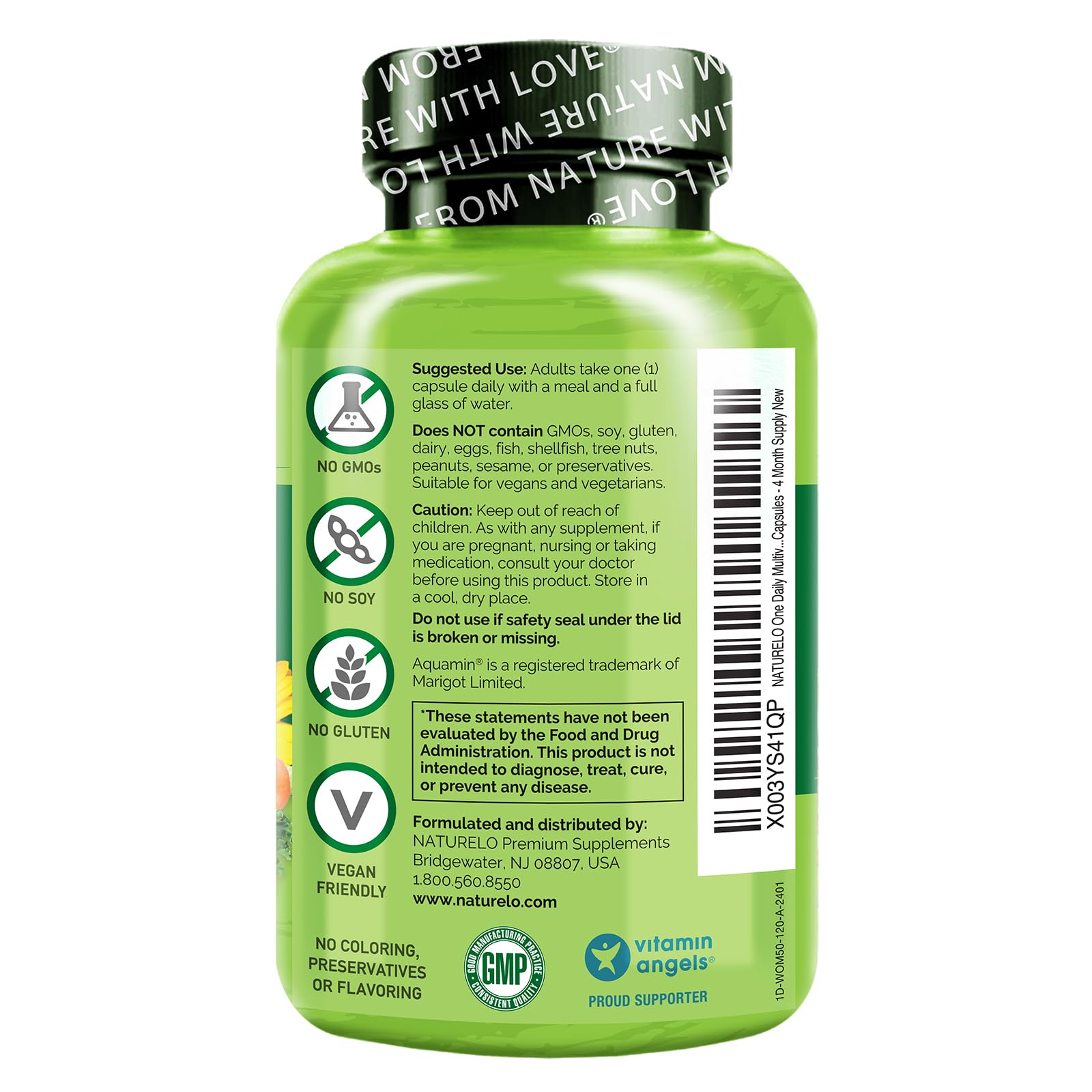 Foto 4 pulgar | Multivitamínico Naturelo One Daily Women 50+ 120 Cápsulas - Venta Internacional.