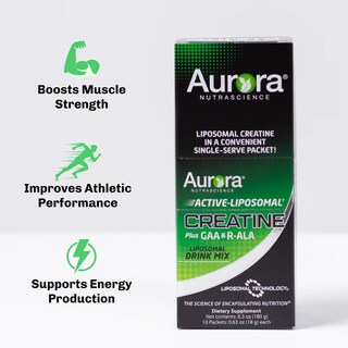 Foto 2 | Suplemento De Creatina Liposomal Activa Aurora Nutrascience 10 Paquetes- Venta Internacional