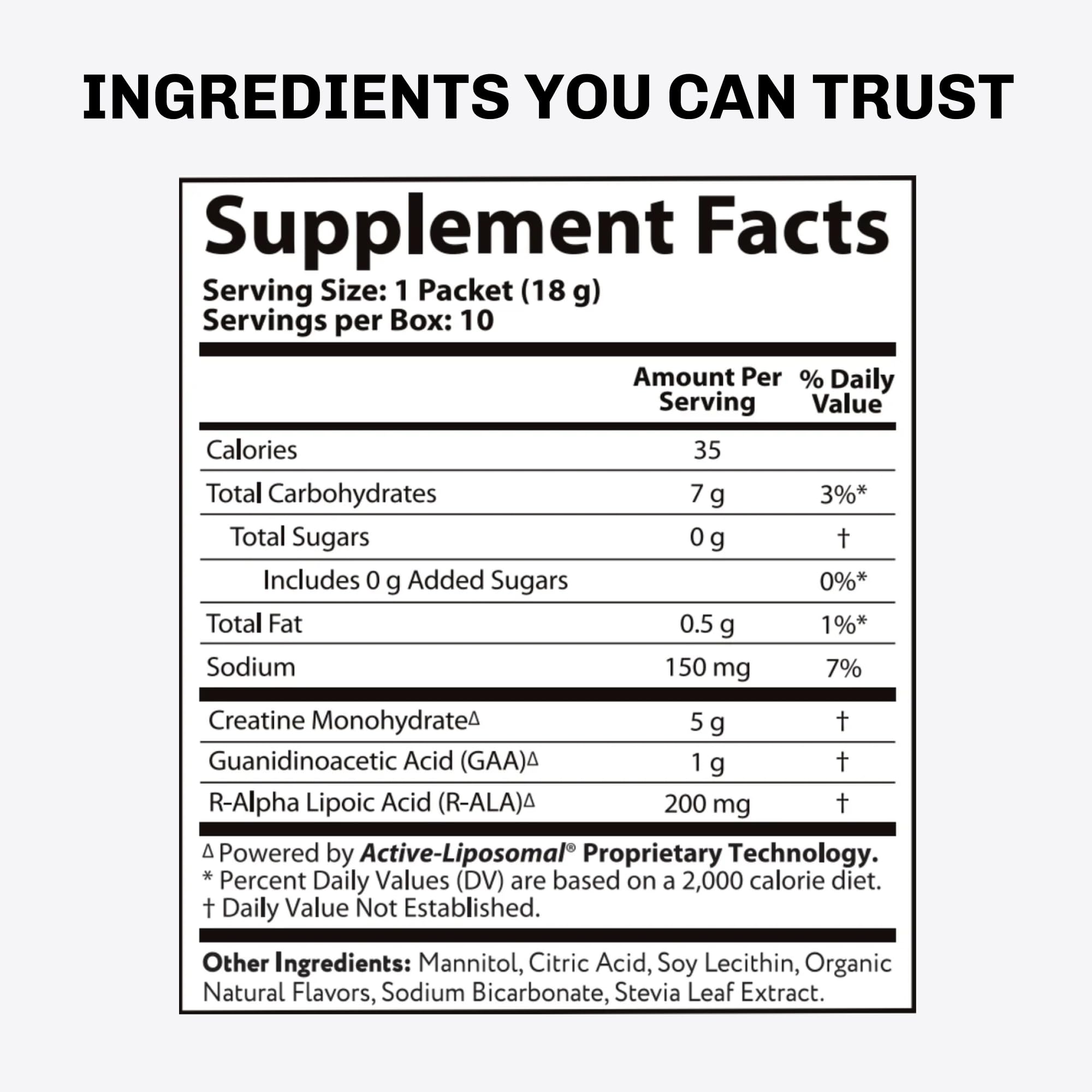 Foto 5 pulgar | Suplemento De Creatina Liposomal Activa Aurora Nutrascience 10 Paquetes- Venta Internacional