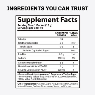 Foto 4 | Suplemento De Creatina Liposomal Activa Aurora Nutrascience 10 Paquetes- Venta Internacional
