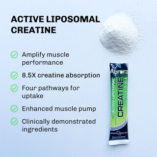 Foto 6 | Suplemento De Creatina Liposomal Activa Aurora Nutrascience 10 Paquetes- Venta Internacional