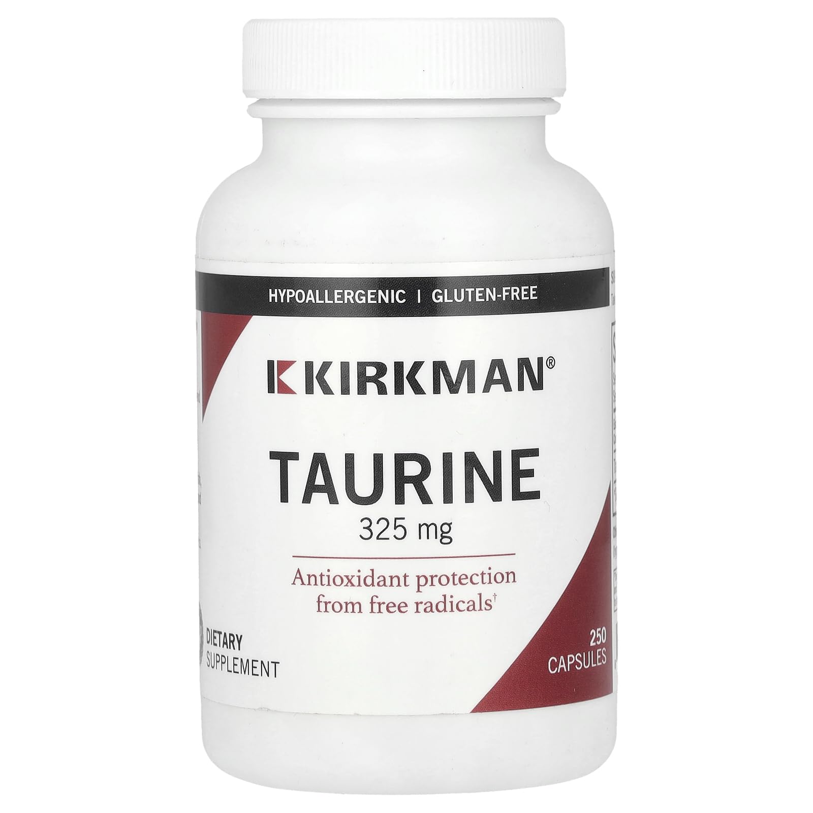 Foto 2 pulgar | Suplemento Kirkman L-taurina 325 Mg 250 Cápsulas- Venta Internacional