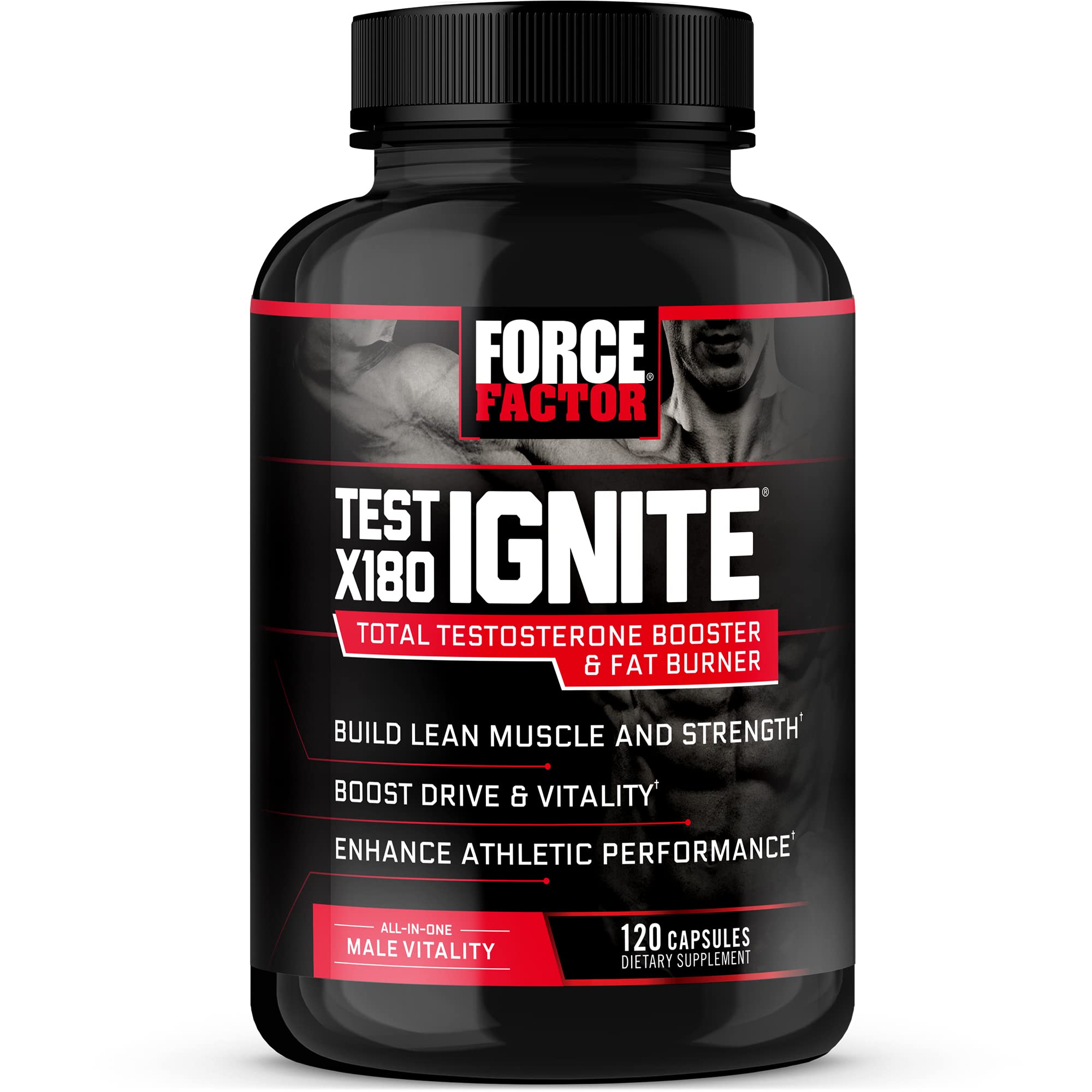 Foto 2 pulgar | Refuerzo de Testosterona Force Factor X180 Ignite 120 Cápsulas - Venta Internacional