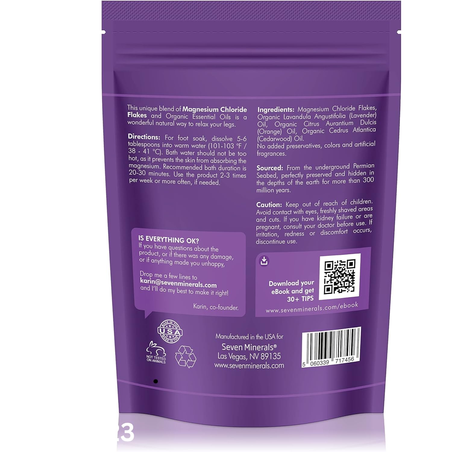 Foto 4 pulgar | Cloruro de Magnesio Seven Minerals 1,36 Kg - Venta Internacional