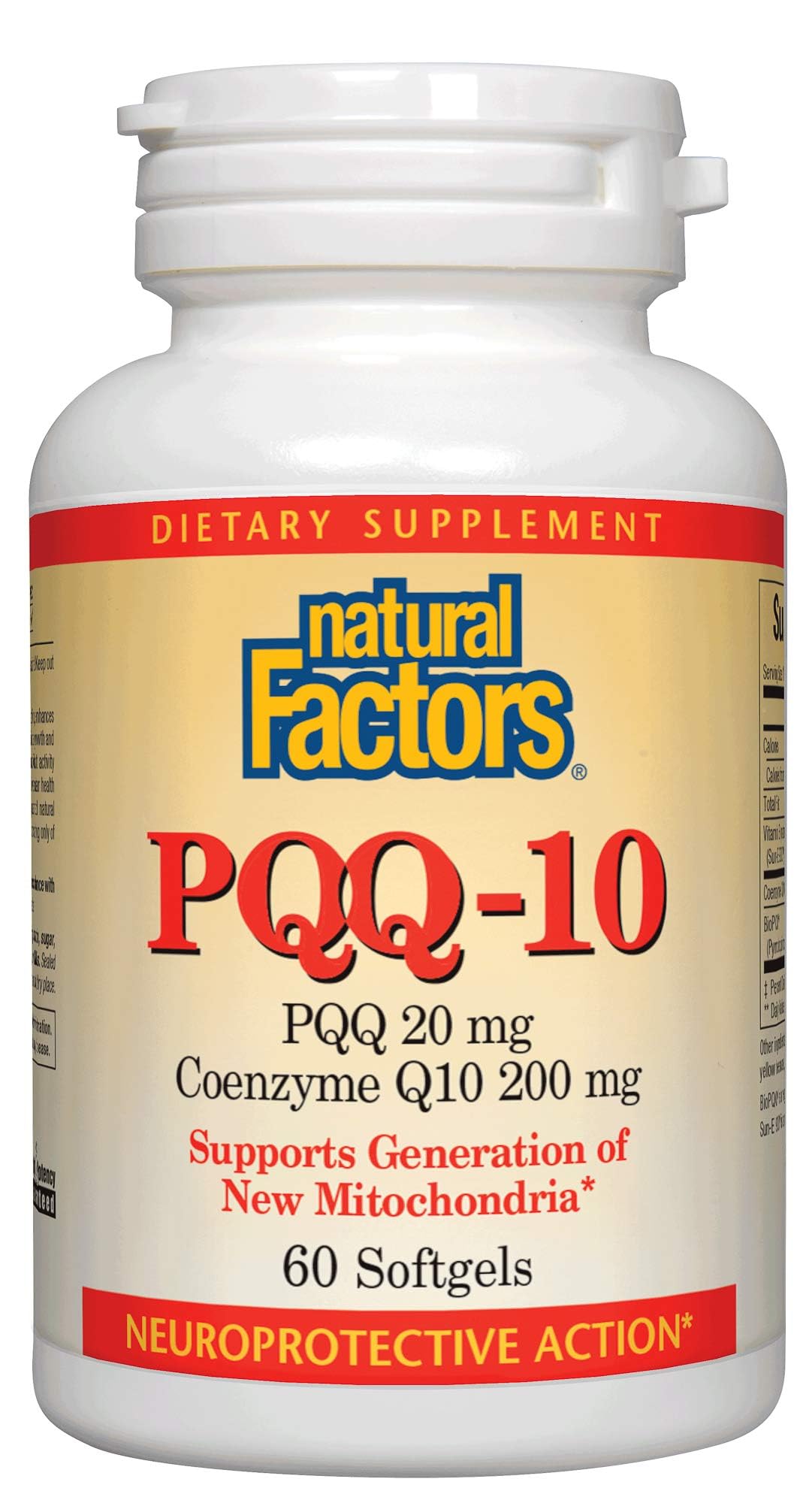 Foto 2 pulgar | Suplemento Natural Factors PQQ-10 60 Cápsulas Blandas - Venta Internacional