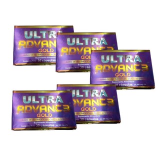 Foto 1 | Pack 5 Ultra Advanc3 Gold 30 Cápsulas De 500 Mg Alivio Para Articulaciones Y Huesos
