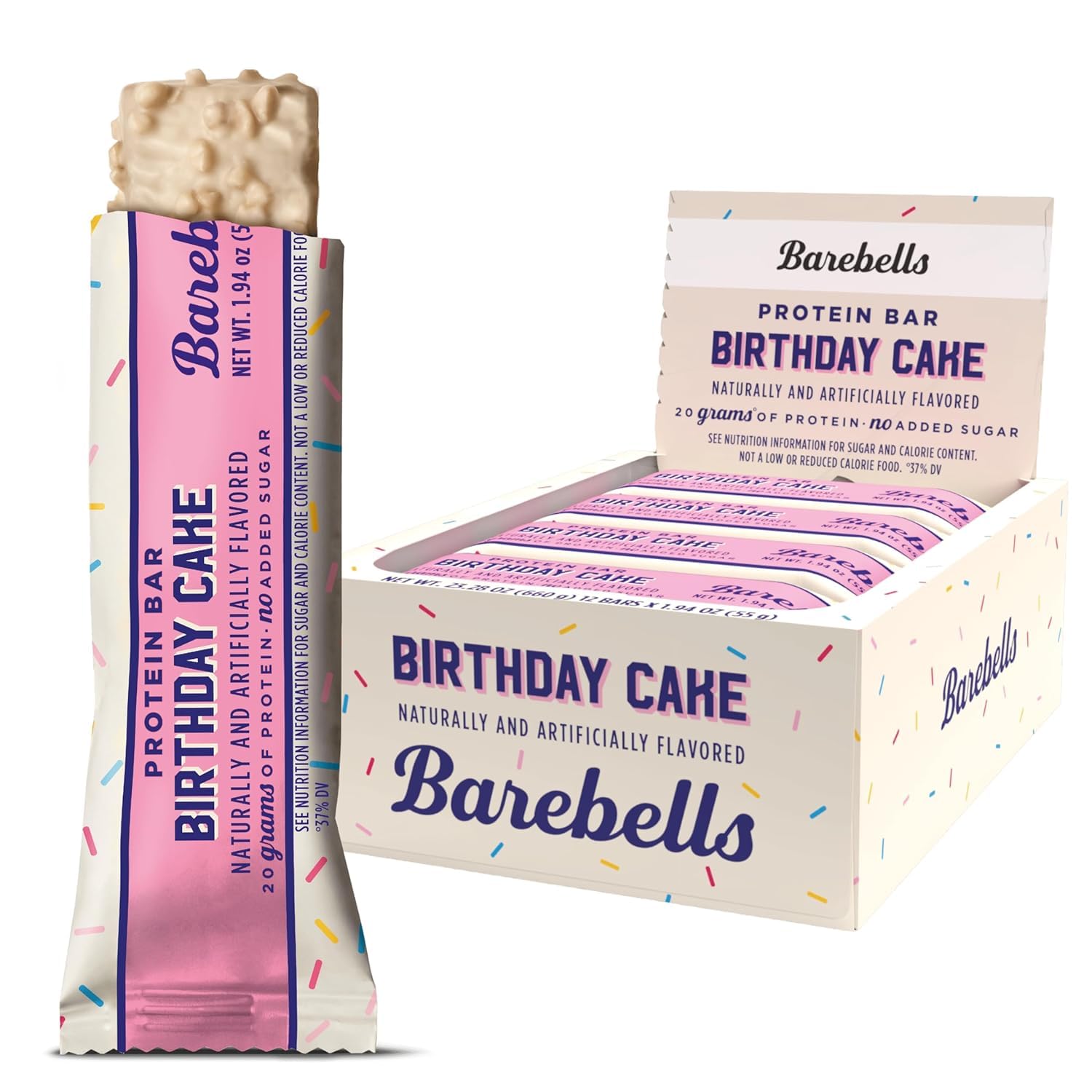 Foto 2 pulgar | Barras de Proteína Birthday Cake Bars Barebells 20 G 12 Piezas - Venta Internacional