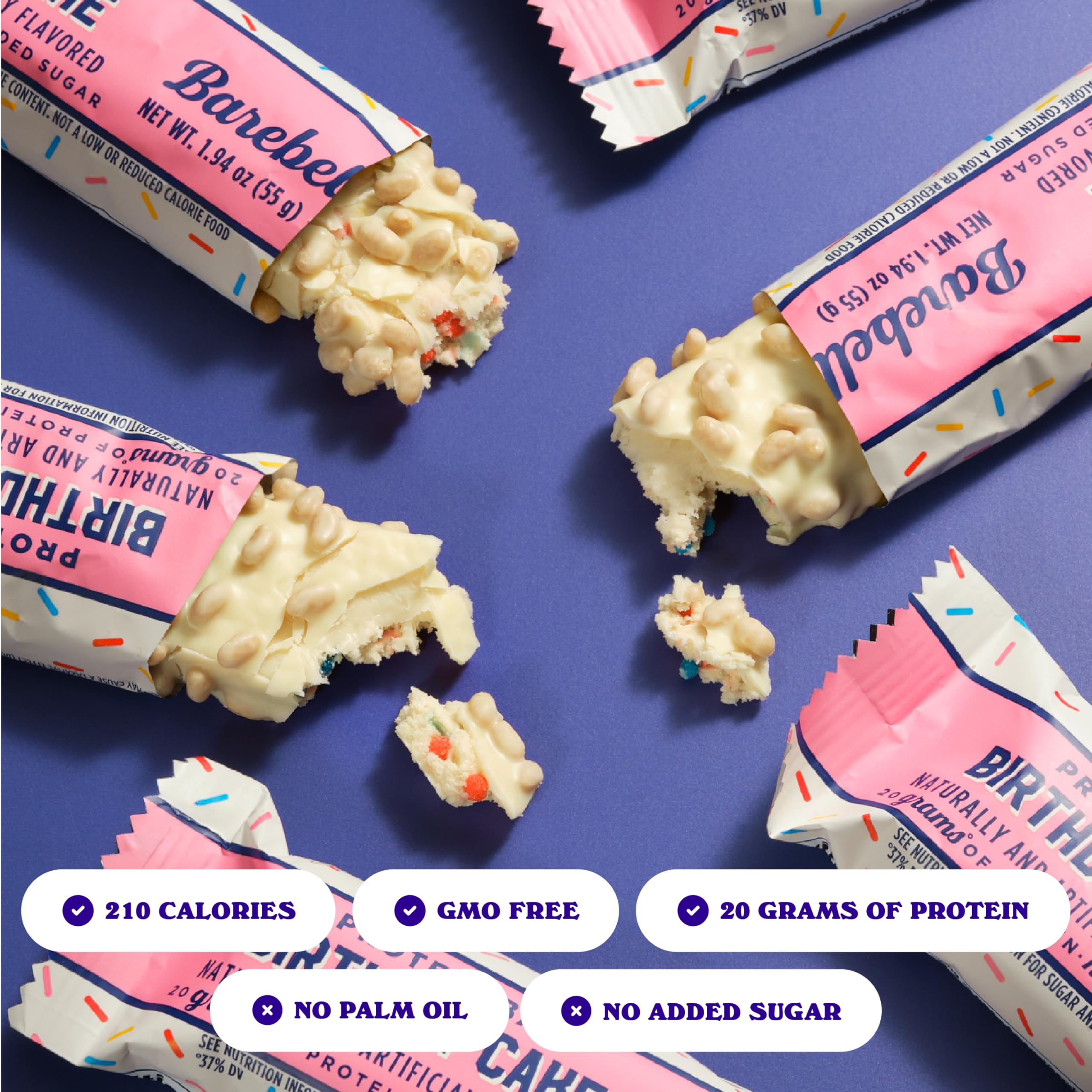 Foto 3 pulgar | Barras de Proteína Birthday Cake Bars Barebells 20 G 12 Piezas - Venta Internacional