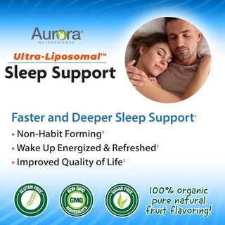 Foto 3 | Sleep Support Aurora Nutrascience Ultra-liposomal Con Melatonina 10 Paquetes- Venta Internacional