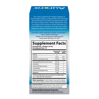 Foto 6 | Sleep Support Aurora Nutrascience Ultra-liposomal Con Melatonina 10 Paquetes- Venta Internacional