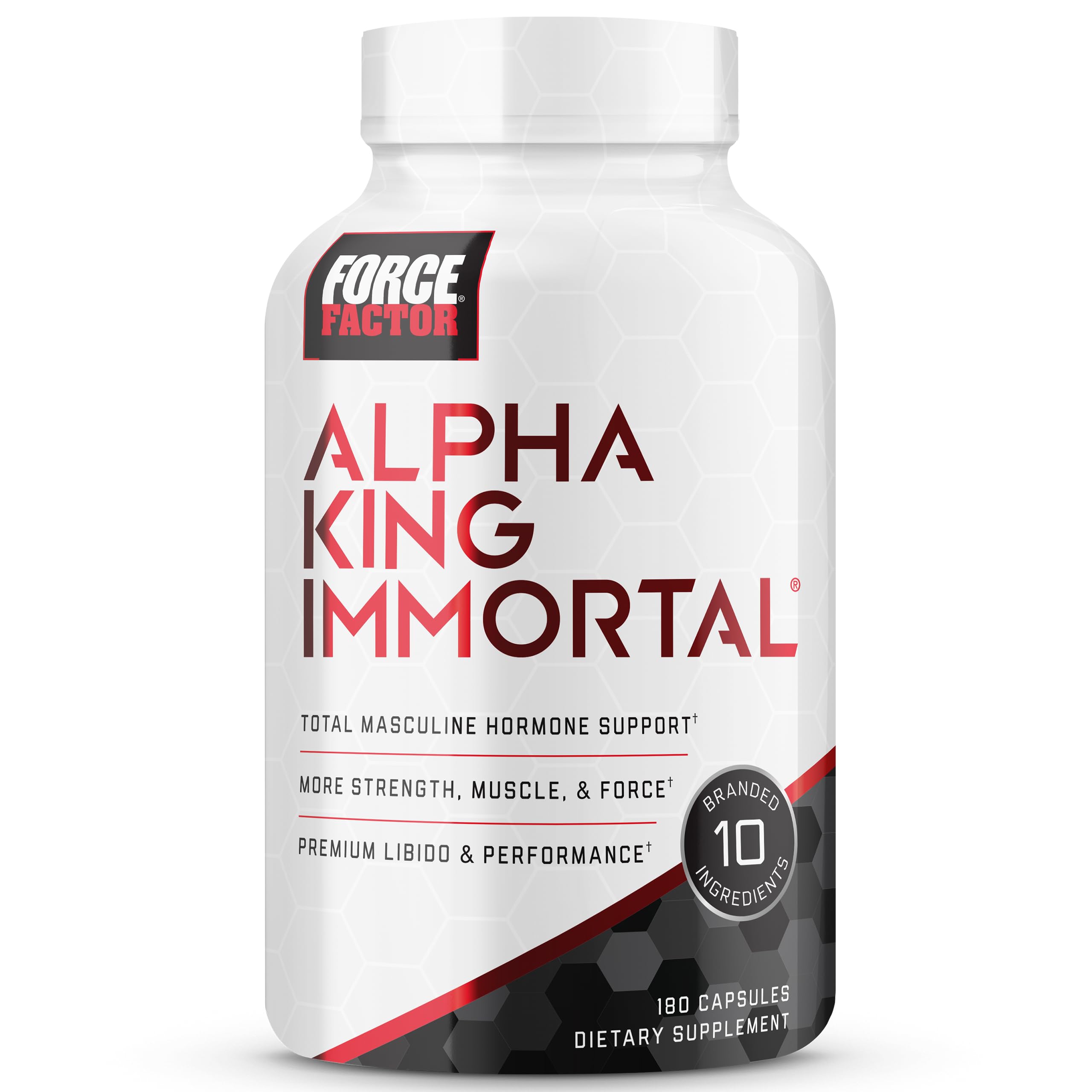 Foto 2 pulgar | Potenciador de Testosterona Force Factor Alpha King Immortal 180 Cápsulas - Venta Internacional