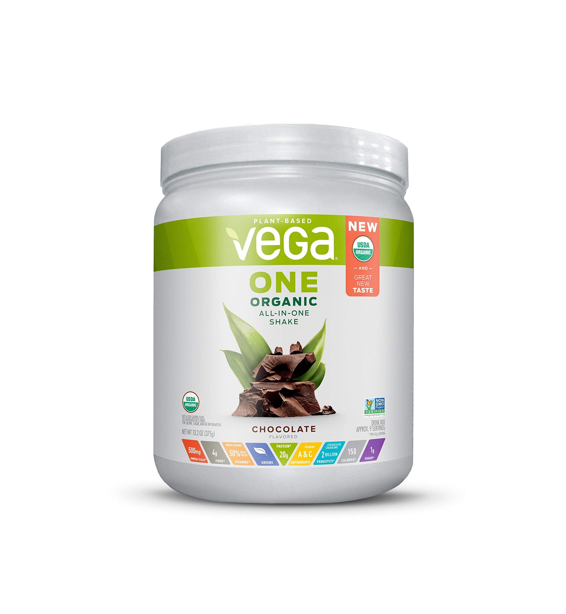 Foto 2 pulgar | Proteína en Polvo Vega One Organic Chocolate 375 ml Vegano - Venta Internacional