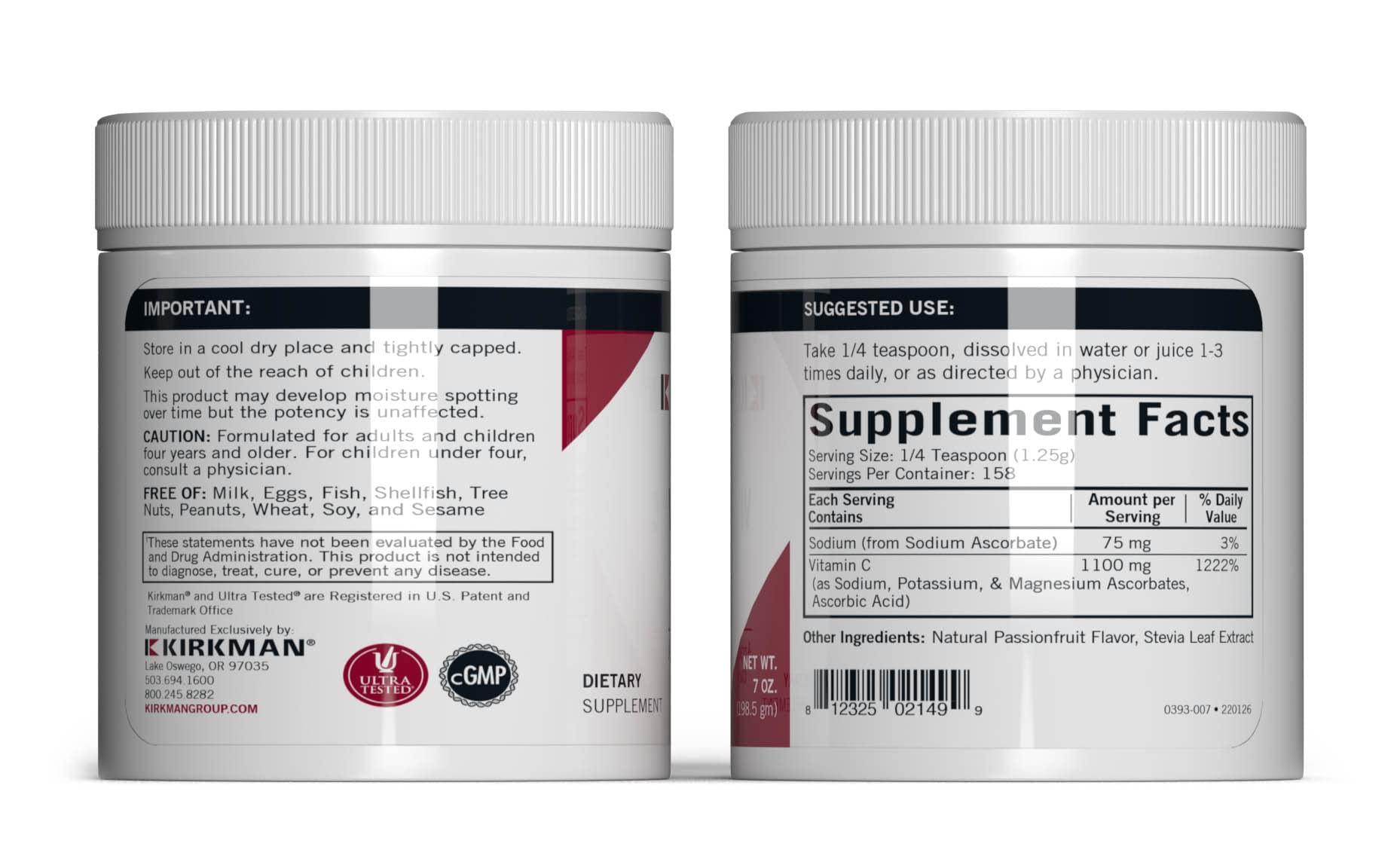 Foto 3 pulgar | Vitamina C Kirkman Buffered Bio-max Series 200 Ml - Venta Internacional