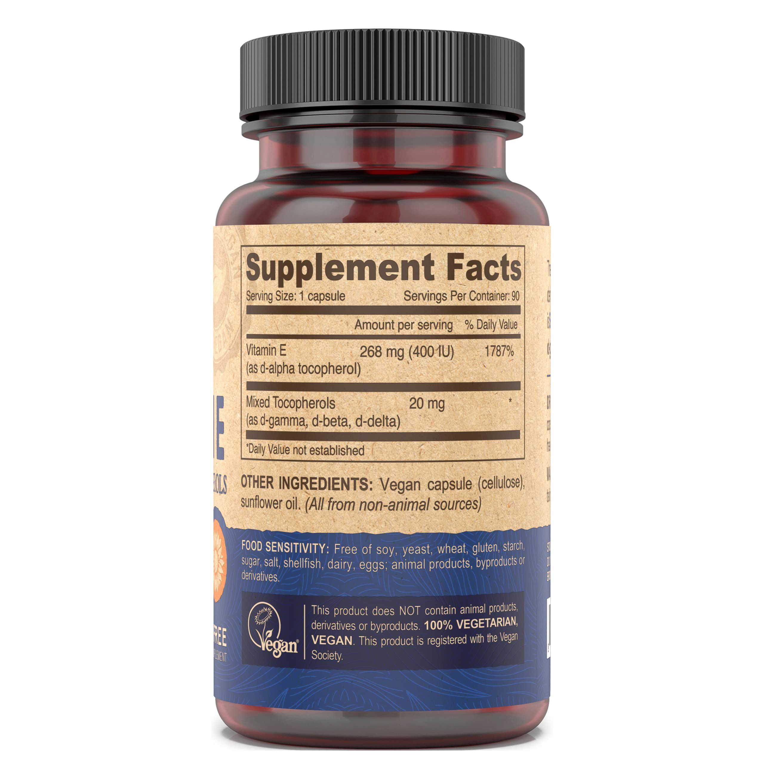 Foto 4 pulgar | Vitamina E Deva 90 Cápsulas-Venta Internacional