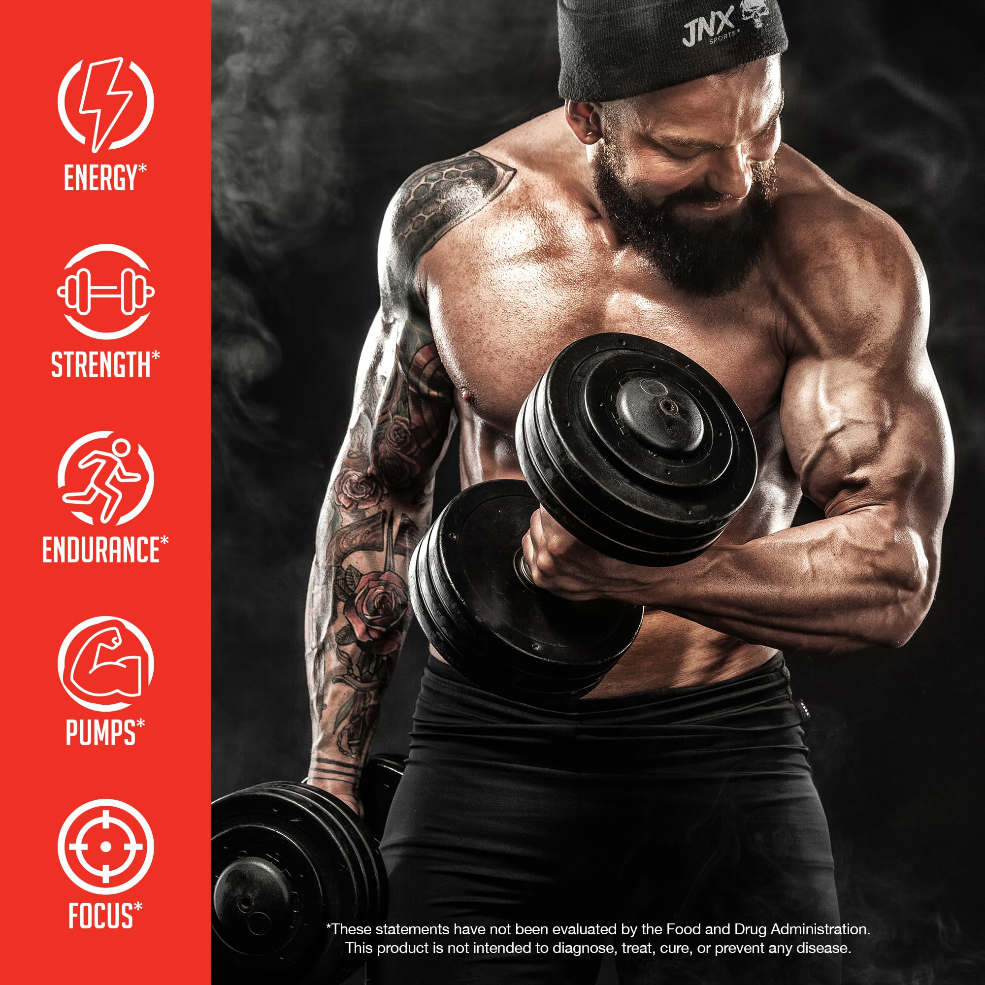 Foto 4 pulgar | Polvo Pre Entreno Jnx Sports ¡la Maldición! 50 Servicios - Venta Internacional