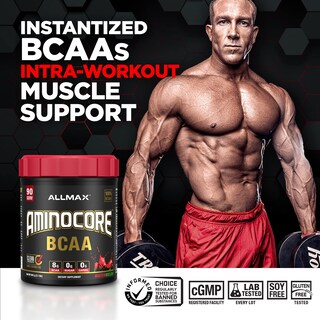 Foto 2 | Bcaa En Polvo Allmax Nutrition Aminocore Piña Mango 315g - Venta Internacional.