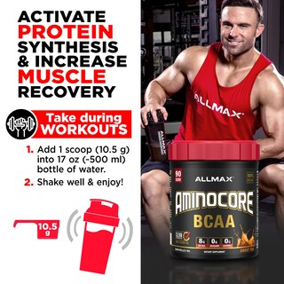 Foto 5 | Bcaa En Polvo Allmax Nutrition Aminocore Piña Mango 315g - Venta Internacional.
