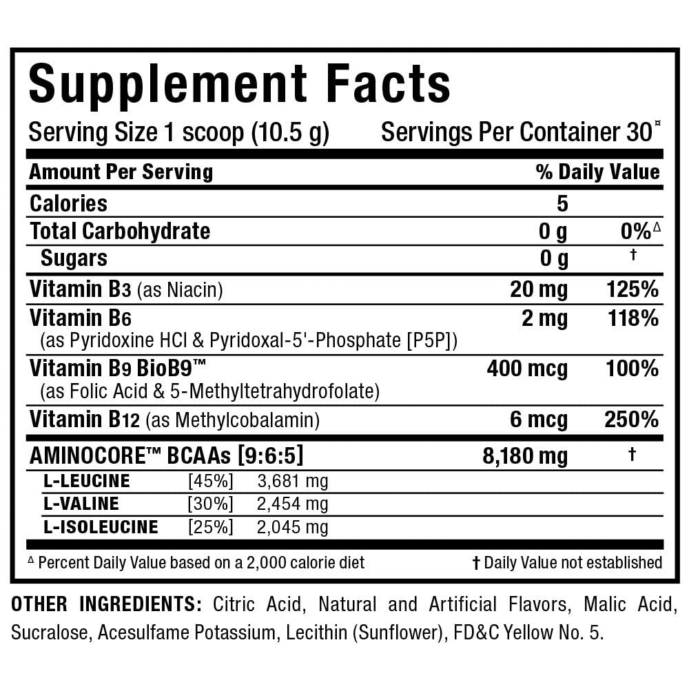 Foto 8 pulgar | Bcaa En Polvo Allmax Nutrition Aminocore Piña Mango 315g - Venta Internacional.
