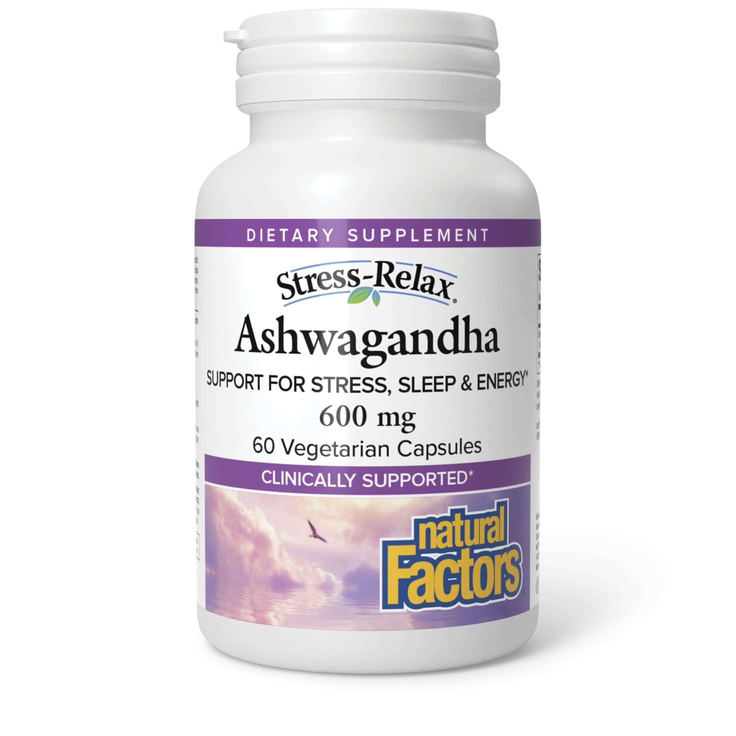 Foto 2 pulgar | Ashwagandha Natural Factors Stress-Relax KSM-66 60 Cápsulas Vegetarianas - Venta Internacional