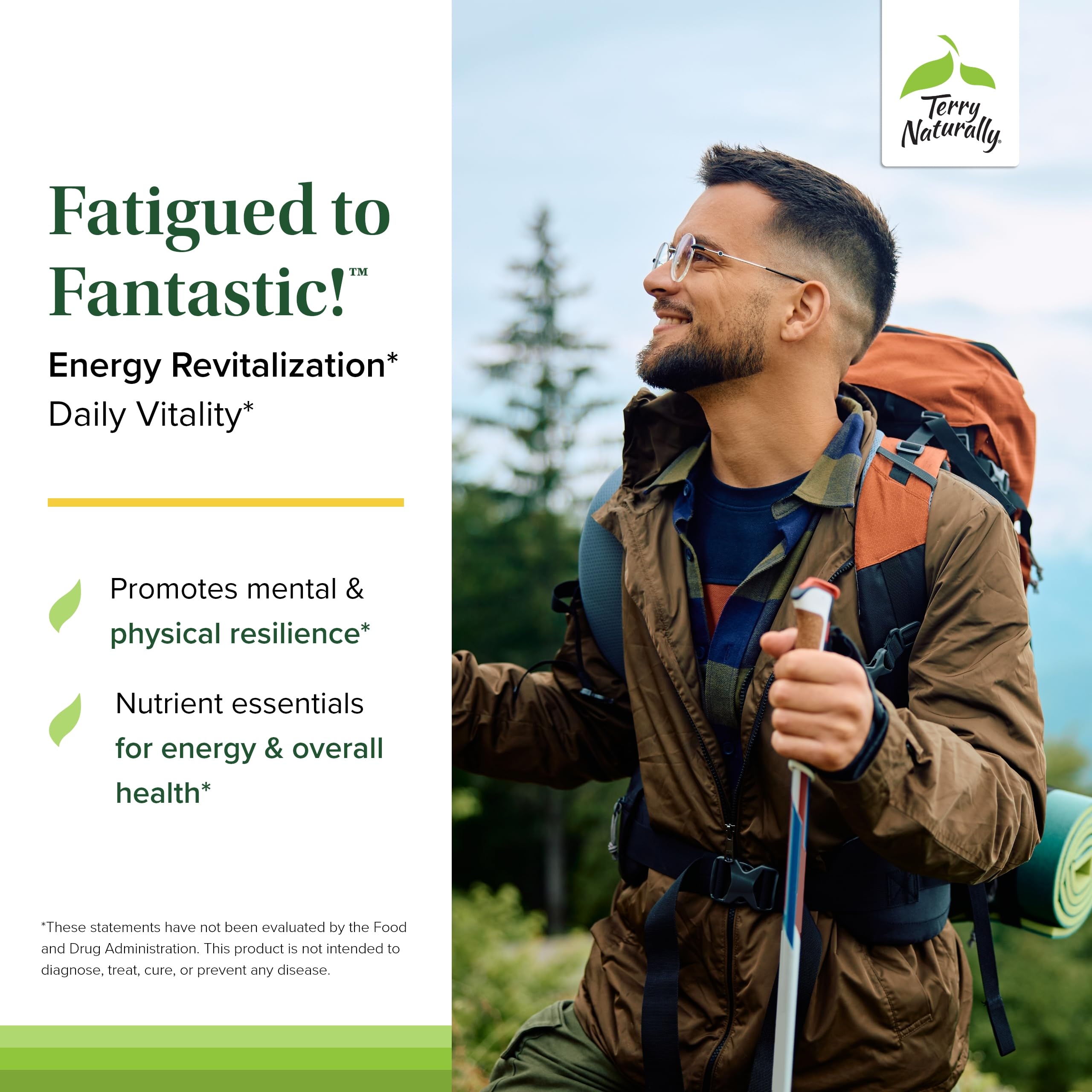 Foto 4 pulgar | Suplemento Terry Naturally Energy Revitalization - Venta Internacional