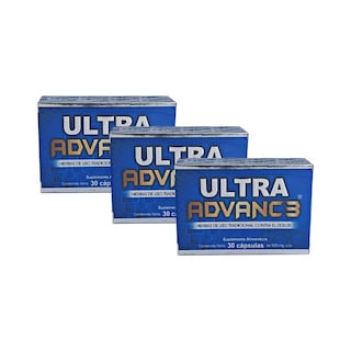 Foto 1 | Pack 3 Ultra Advanc3 30 Cápsulas Orgánicas De 500mg Suplemento Diario