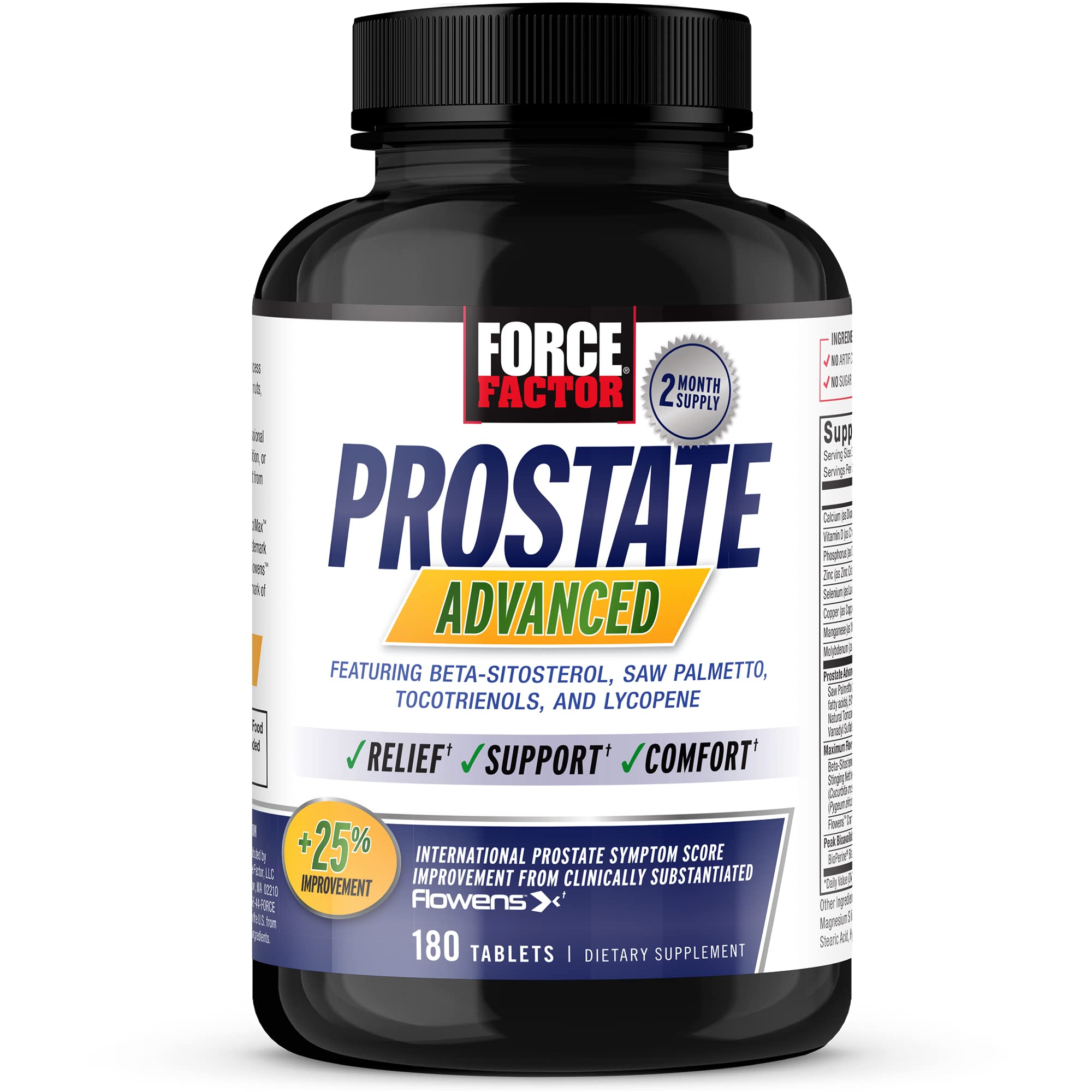 Foto 2 pulgar | Suplemento de Salud Force Factor Prostate Advanced 180 Comprimidos - Venta Internacional