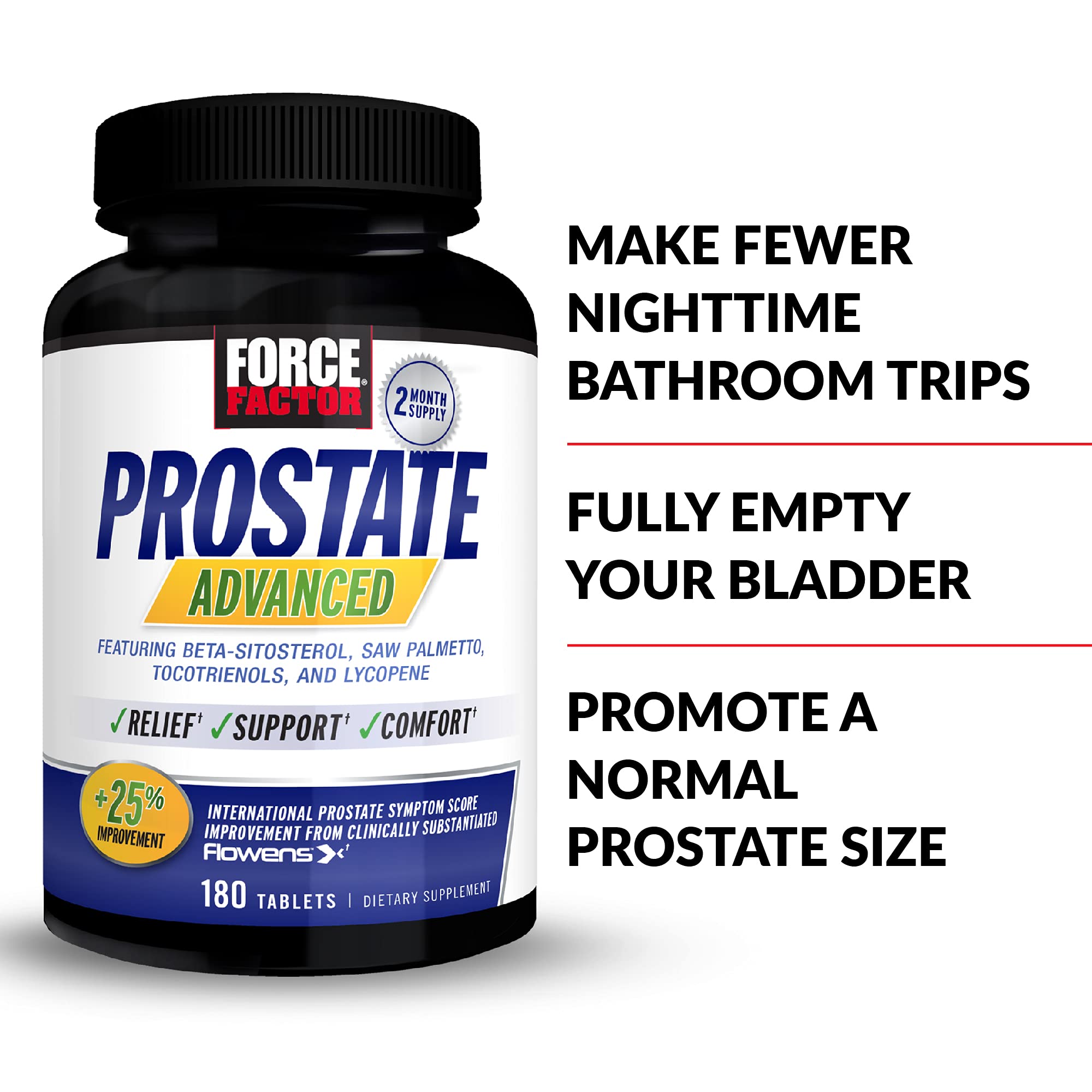 Foto 3 pulgar | Suplemento de Salud Force Factor Prostate Advanced 180 Comprimidos - Venta Internacional
