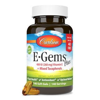 Foto 5 | Vitamina E Carlson E-Gems Plus 400 Ui 268 mg 140 Cápsulas Blandas - Venta Internacional