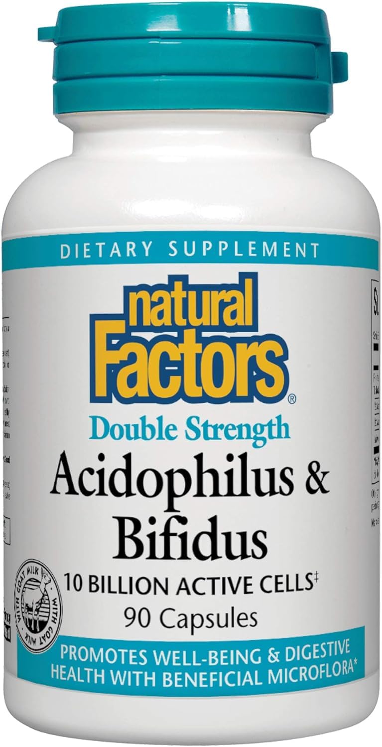 Foto 2 pulgar | Suplemento Natural Factors Acidophilus & Bifidus 90 Cápsulas - Venta Internacional