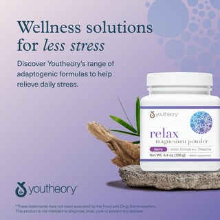 Foto 7 | Magnesio en Polvo Youtheory Relax Vegan 126 g con L-teanina Y Gaba - Venta Internacional