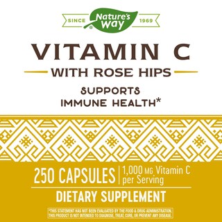 Foto 5 | Vitamina C con Escaramujo Nature's Way 250 Cápsulas - Venta Internacional