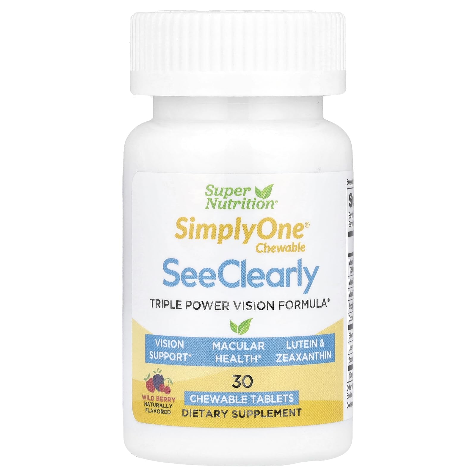 Tableta Supernutrition Simplyone See Clearly- Venta Internacional