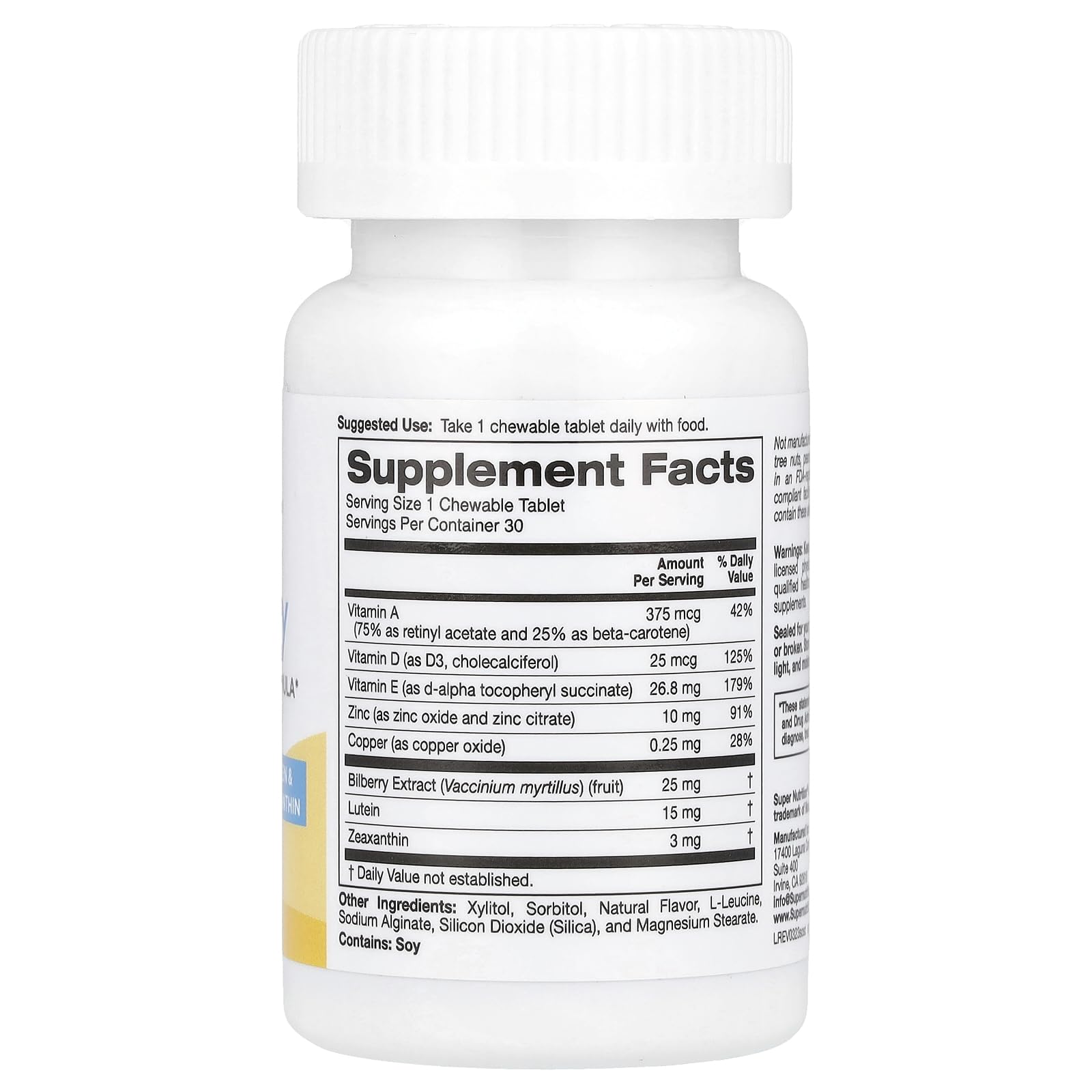 Foto 3 pulgar | Tableta Supernutrition Simplyone See Clearly- Venta Internacional