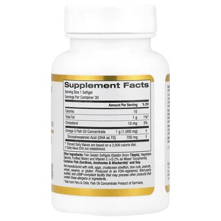 Foto 2 | Aceite De Pescado California Gold Nutrition 30 Cápsulas-Venta Internacional