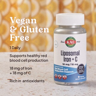 Foto 4 | Liposomal Iron Con Vitamina Kal 30 Cápsulas-Venta Internacional