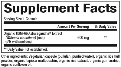 Foto 3 pulgar | Ashwagandha Natural Factors Stress-Relax KSM-66 30 Cápsulas Vegetarianas - Venta Internacional