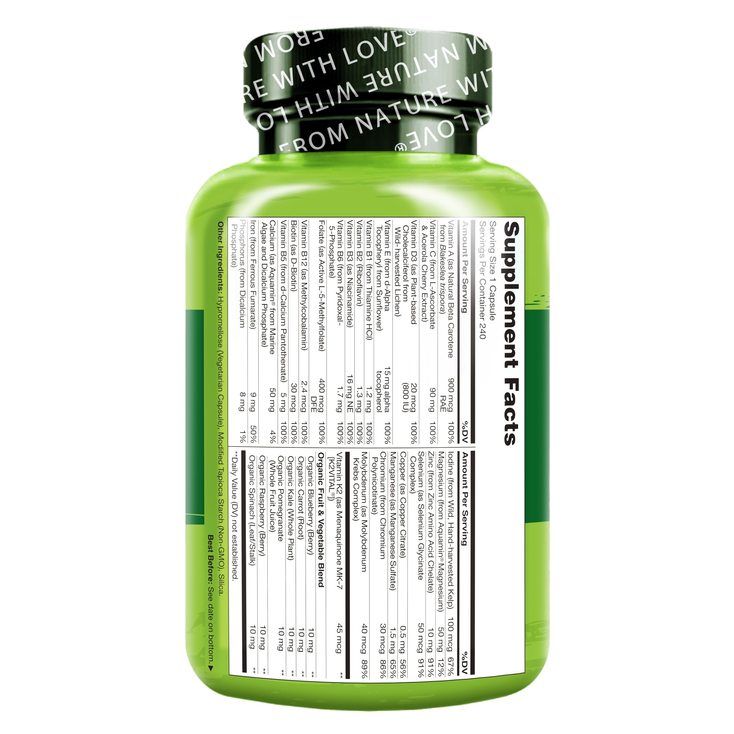 Foto 8 pulgar | Multivitamínico Naturelo One Daily 240 Cápsulas-Venta Internacional