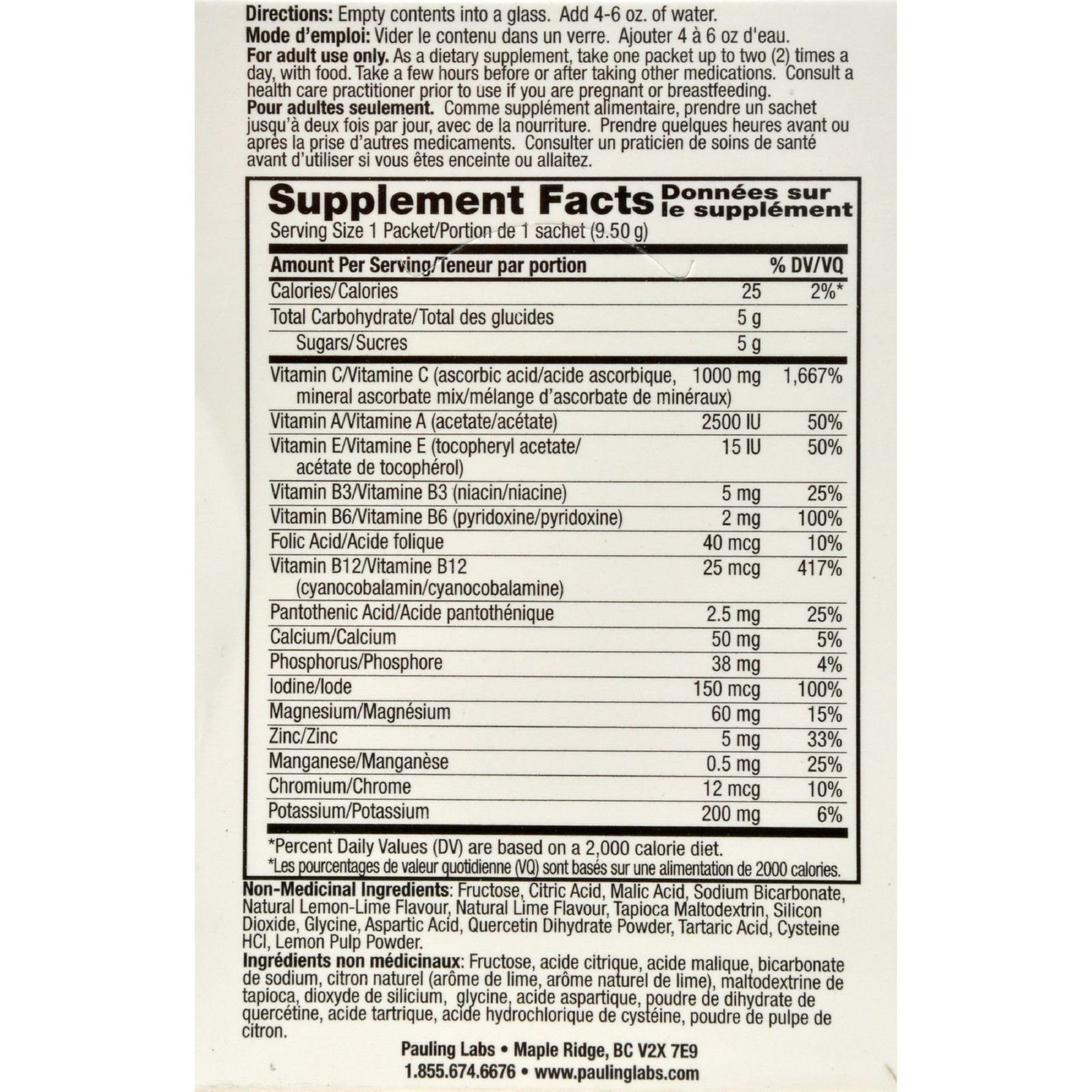 Foto 3 pulgar | Vitaminas Ener-c Limón Y Lima 1000 Mg 30 Unidades - Venta Internacional