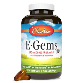 Foto 1 | Vitamina E Carlson E-Gems Elite 1000 Ui 120 Cápsulas Blandas - Venta Internacional