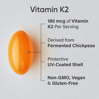 Foto 2 | Vitamina K2 Sports Research 60 Cápsulas-Venta Internacional